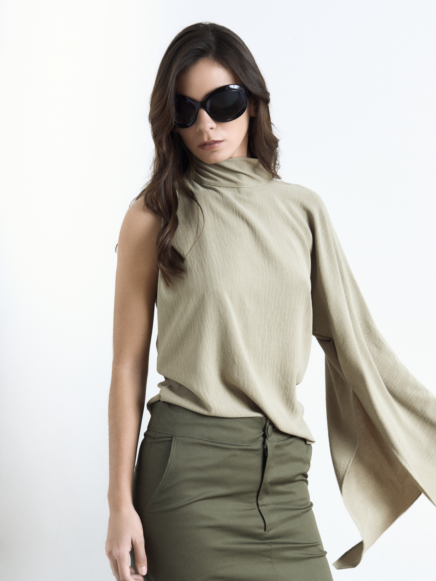 Polera Manga 124 - Beige