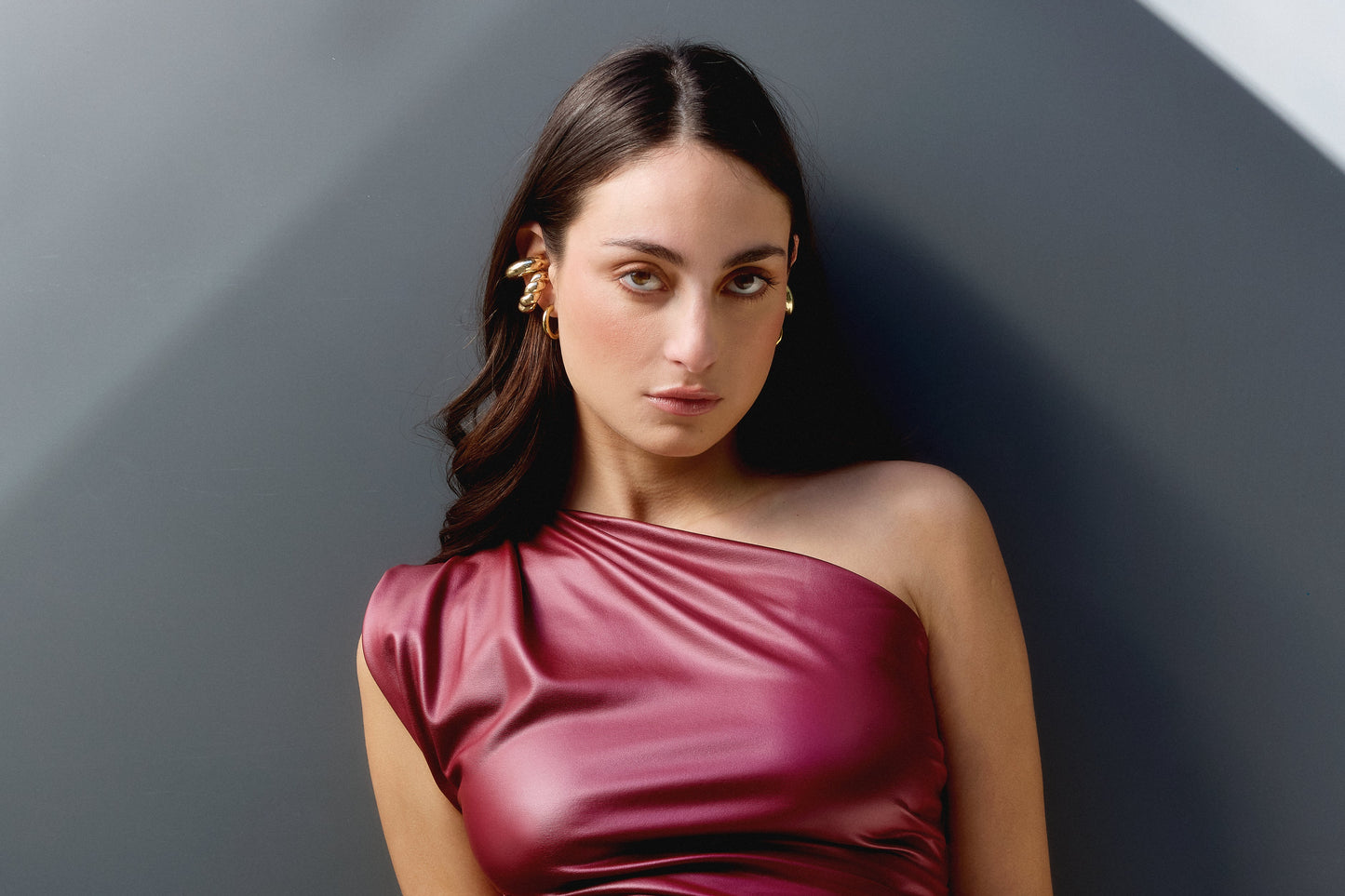 Polera Asimétrica 004 - Burdeo