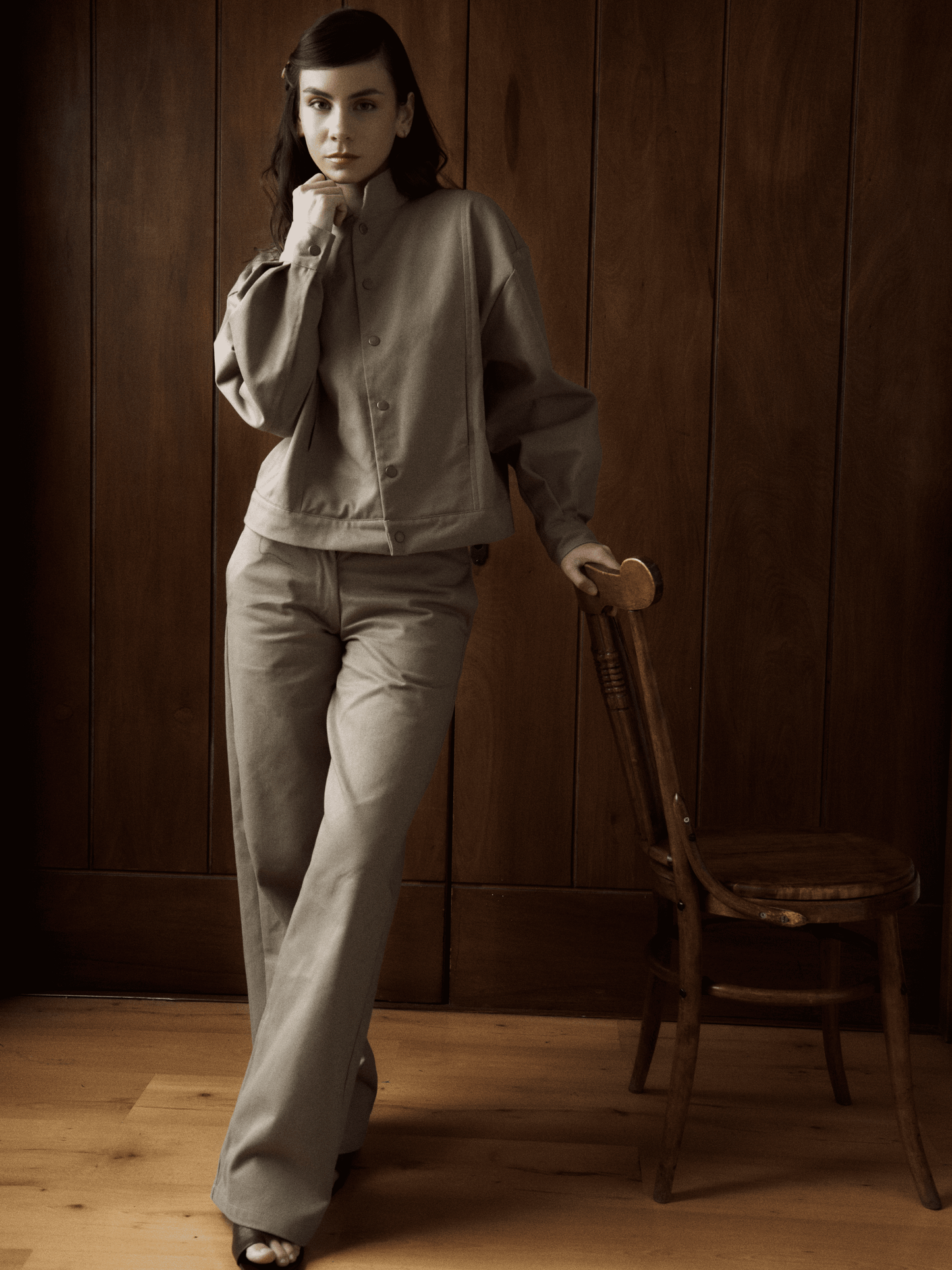 Chaqueta Gabardina 127 - Beige