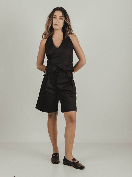 Polera Cruzada 118 - Negro