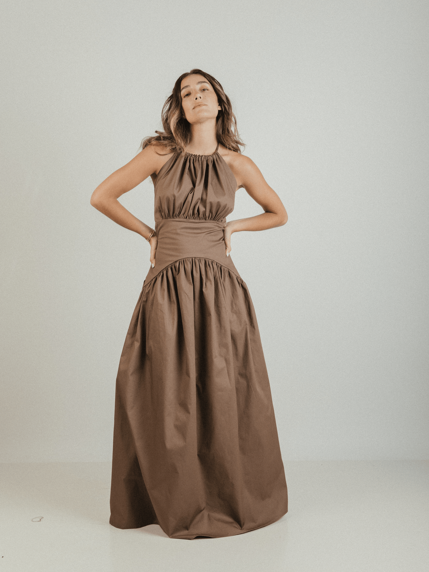 Vestido Halter 114 - Café