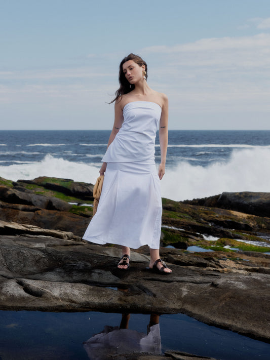 Polera Strapless 110 - Blanco