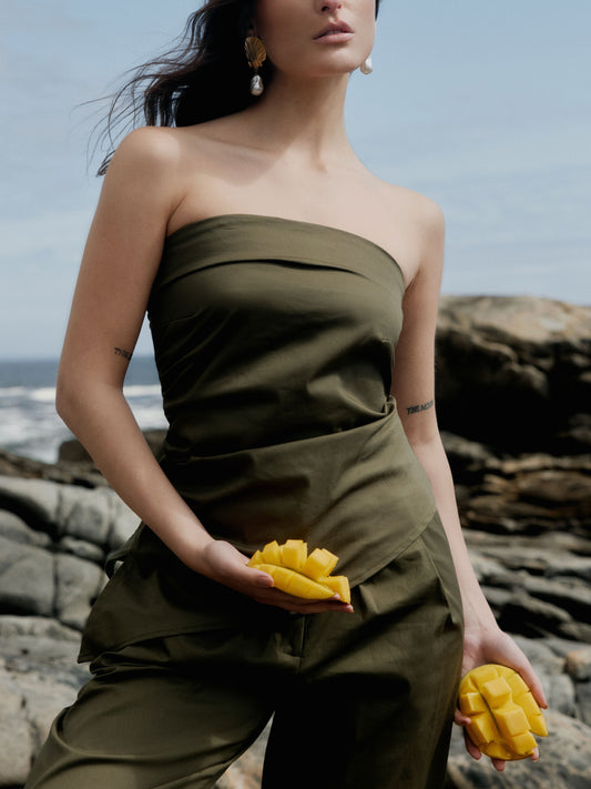 Polera Strapless 110 - Verde