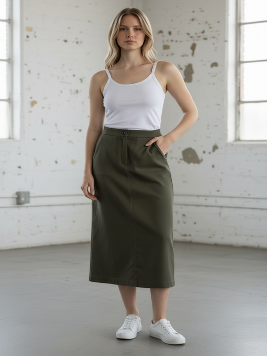 Falda Recta 106 - Verde